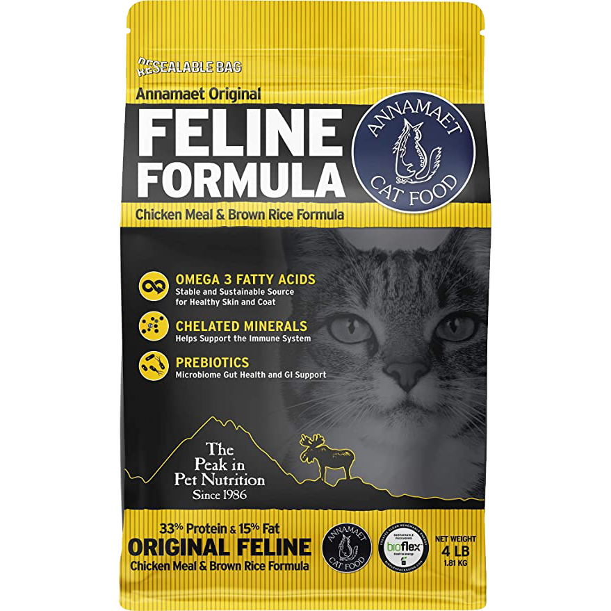 Annamaet Original Feline Formula Chicken & Brown Rice 4lb