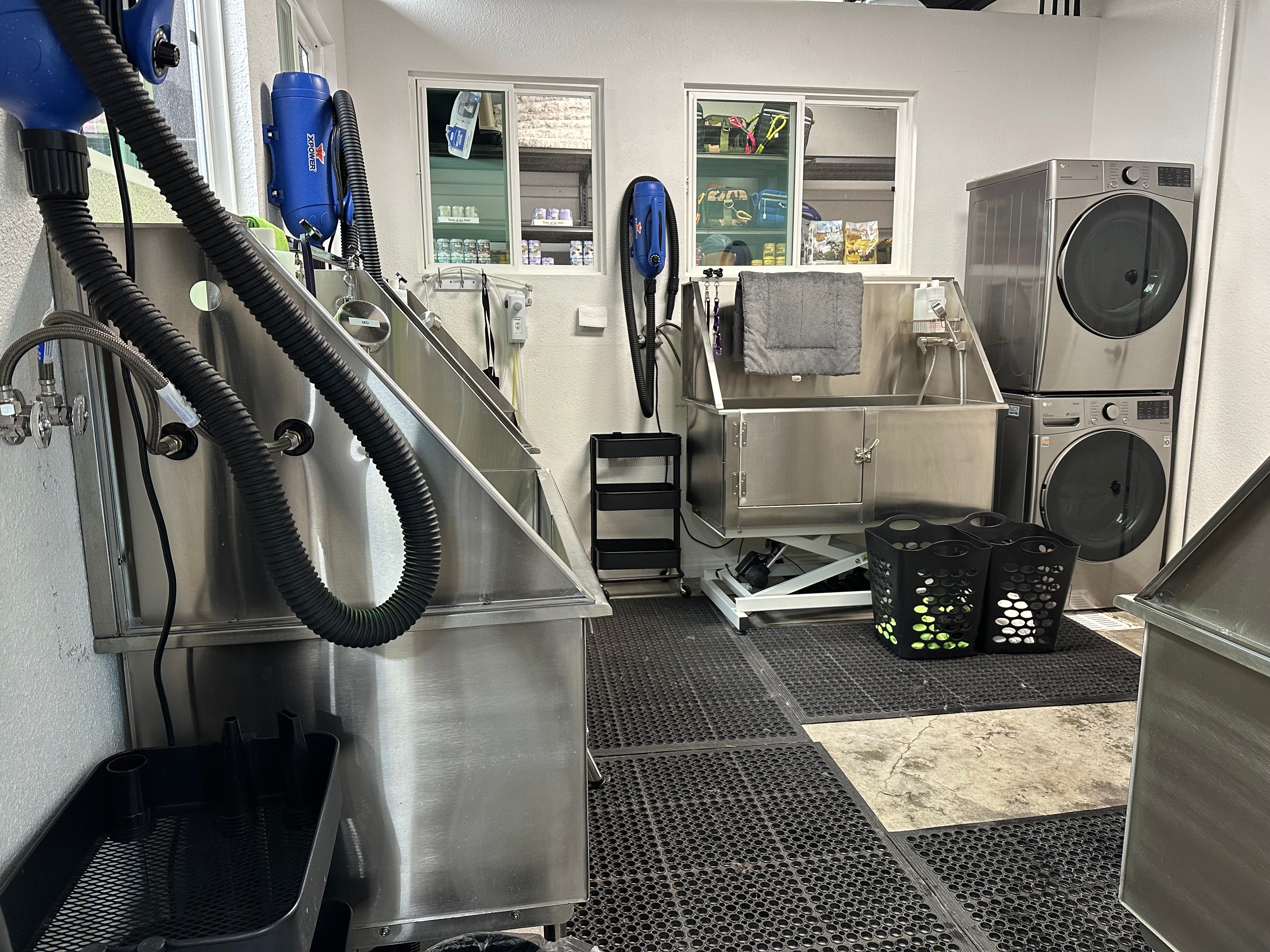 Dog wash station