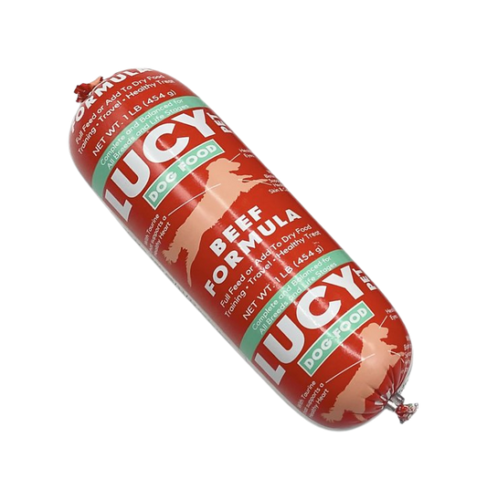 Lucy Pet Beef Formula Rolls 1lb
