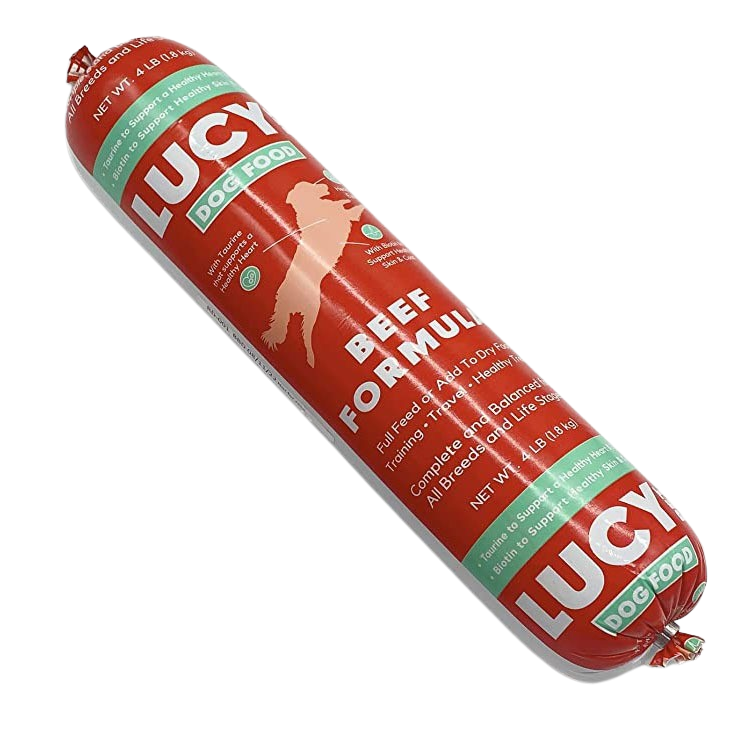 Lucy Pet Food Roll Beef Formula 4lb