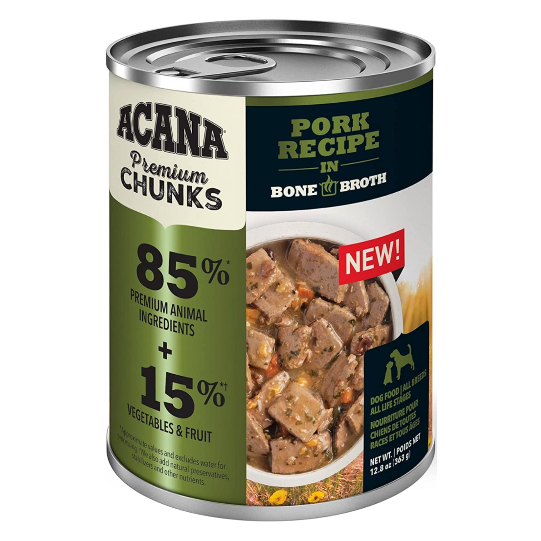 Acana Pork Recipe Can 12.8oz