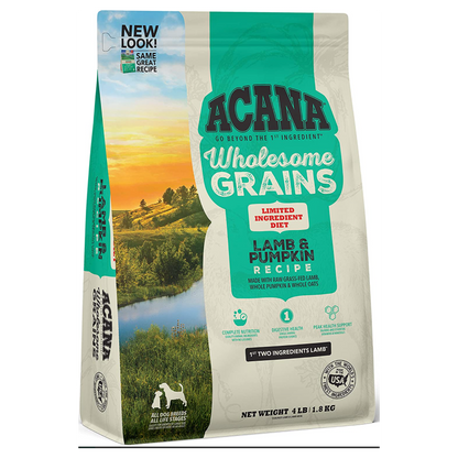 Acana Wholesome Grains Lamb & Pumpkin 22lb