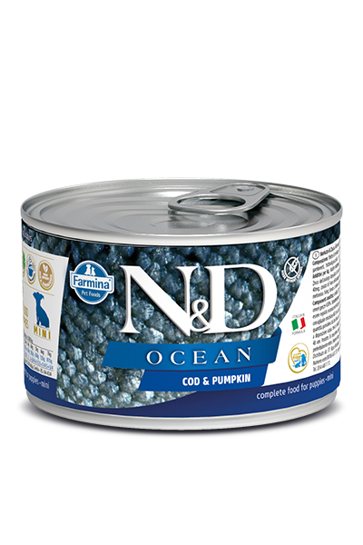 Farmina N&D Ocean Adult Mini Dog Ocean Cod & Pumpkin Can 4.9oz