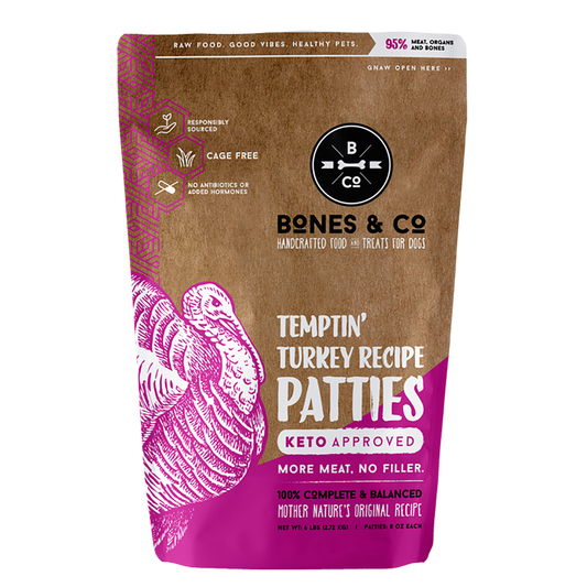 Bones & Co Turkey Patties 6lb